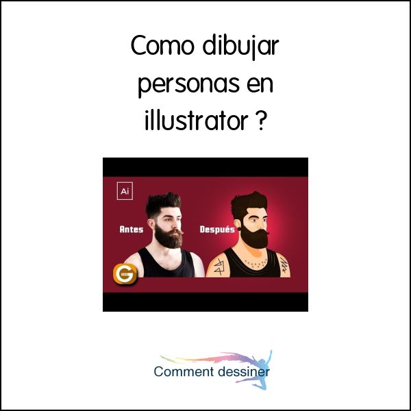 Como dibujar personas en illustrator